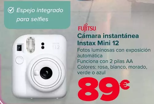 Fujitsu - Cámara Instantánea Instax Mini 12