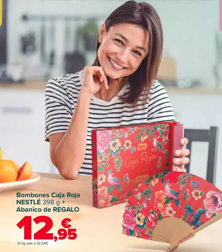 Nestlé - Bombones Caja Roja + Abanico De Regalo