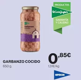 Hipercor - Garbanzo Cocido