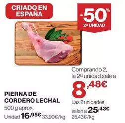 Pierna De Cordero Lechal