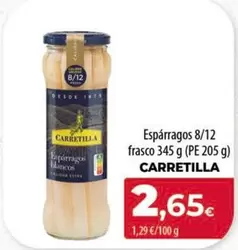 Carretilla - Esparragos 8/12 Frasco
