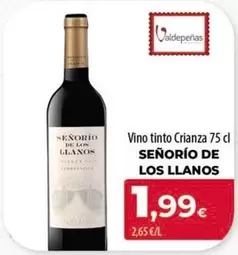 Señorío de los Llanos - Vino Tinto Crianza