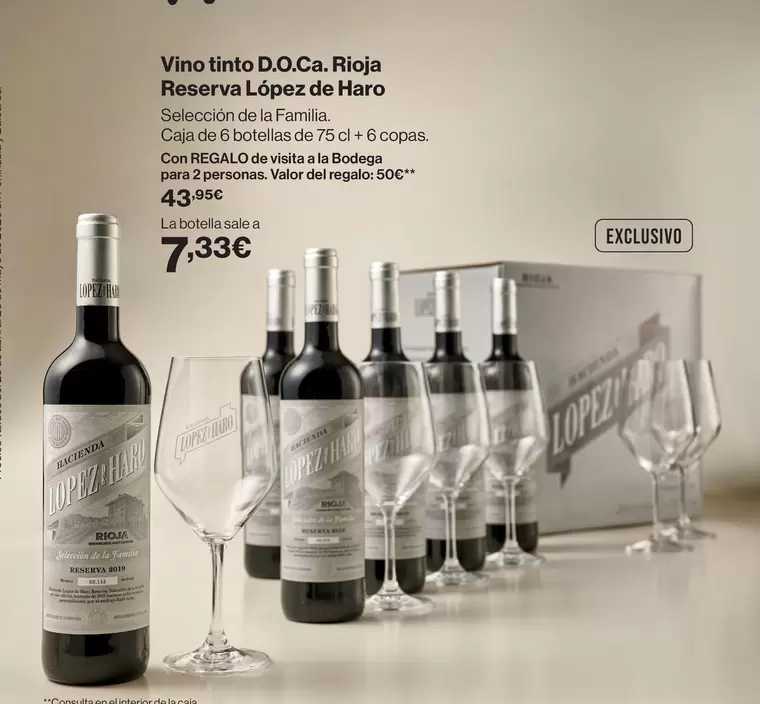 lopez de haro - Vino Tinto D.o.ca. Rioja Reserva