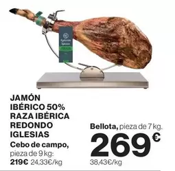 Redondo - Jamón Ibérico 50% Raza Ibérica  Iglesias