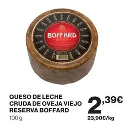 Boffard - Queso De Leche Cruda De Oveja Viejo Reserva