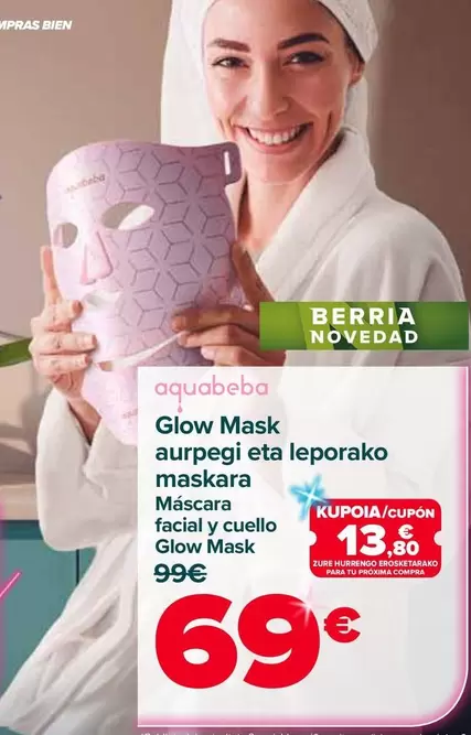 Máscara Facial Y Cuello Glow Mask