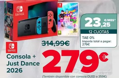 Nintendo SWITCH - Consola + Just Dance 2026