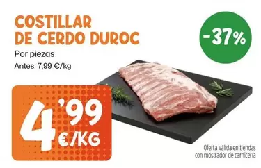 duroc - Costillar De Cerdo Duroc