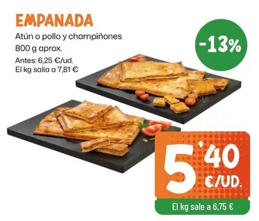 Atún O Pollo Y Champinones