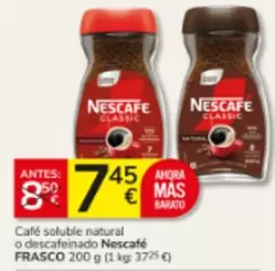 Nescafé - Café Soluble Natural O Descafeinado