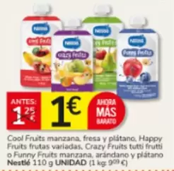 Nestlé - Cool Fruits Manzana, Fresa Y Platano
