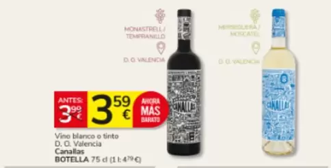 Tempranillo - Vino Blanco O Tinto D.o. Valencia