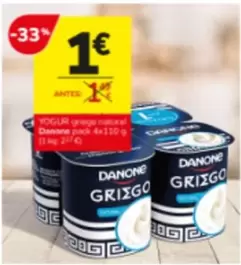 Danone - Yogur Griego Gran Gran Granulado