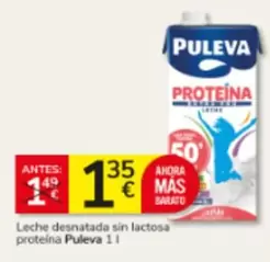 Puleva - Leche Desnatada Sin Lactosa Proteína