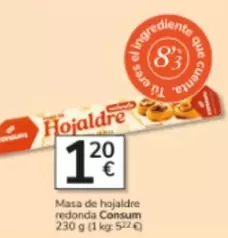 Consum - Masa De Hojaldre Redonda