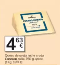 Consum - Queso De Oveja Leche Cruda