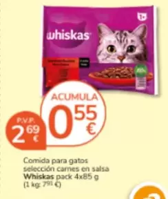 Whiskas - Comida Para Gatos Seleccion Carnes En Salsa