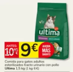 Última - Comida Para Gatos Adultos Esterilizados Tracto Urinario Con Pollo