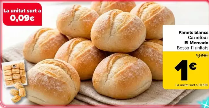 Carrefour El Mercado - Panecillos Blancos