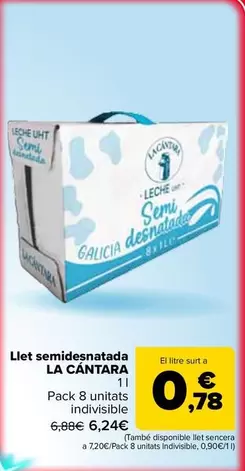 La Cántara - Leche Semidesnatada  