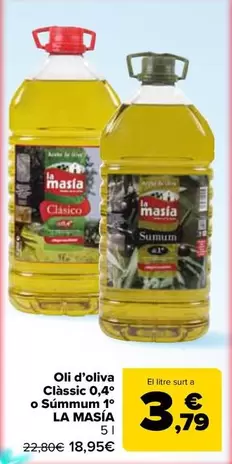 La Masía - Aceite De Oliva Clasico O Sumum