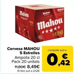 Mahou - Cerveza 5 Estrellas