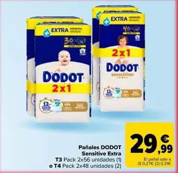 Dodot - Panales Sensitive Extra 
