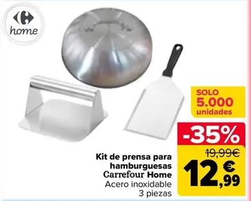 Carrefour Home - Kit De Prensa Para Hamburguesas