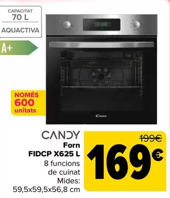 Candy - Horno Fidcp X625 L
