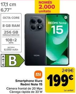 Xiaomi - Smartphone Libre Redmi Note 15