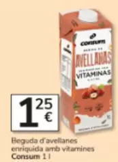 Consum - Beguda D'Avellanes Enriquida Amb Vitamines
