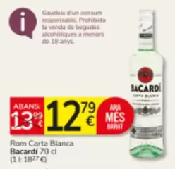 Bacardi - Rom Carta Blanca