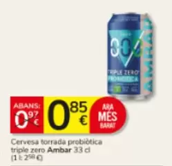 ambar - Cervesa Torrada Probiática Triple Zero