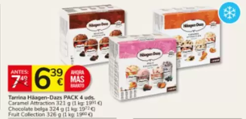 Mas - Tarrina Hâsper-Dazs Pack 4