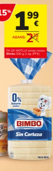 Bimbo - Pa De Motlle Sin Corteza