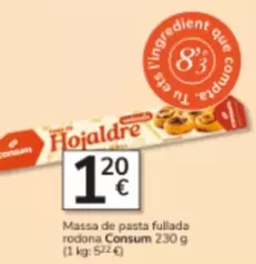 Consum - Massa De Pasta Fullada Rodona