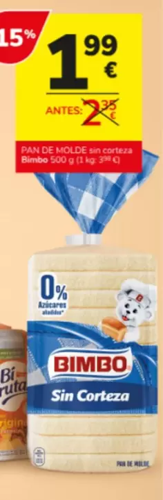 Bimbo - Pan De Molde Sin Corteza