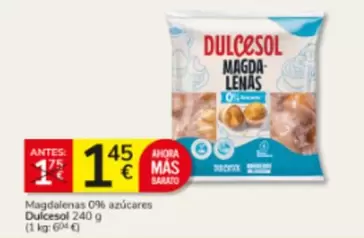 Dulcesol - Magdalenas 0% Azucares