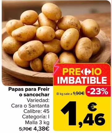 Papas Para Freir O Sancochar