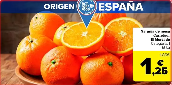 Carrefour El Mercado - Naranja De Mesa