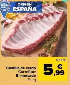 Carrefour El Mercado - Costilla De Cerdo