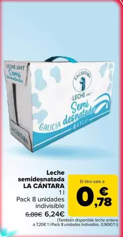La Cántara - Leche Semidesnatada  