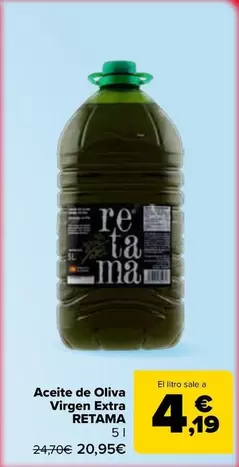 Retama - Aceite De Oliva Virgen Extra 