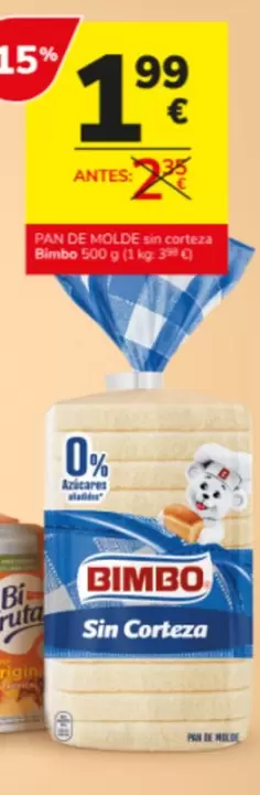 Bimbo - Pan De Molde Sin Corteza