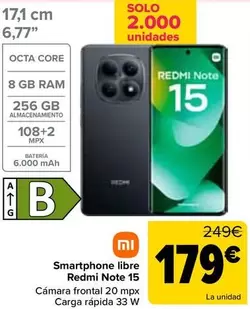 Xiaomi - Smartphone Libre Redmi Note 15