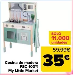 Cocina De Madera 100% My Little Market