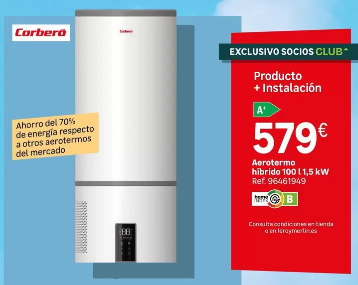 Corberó - Aerótermo Hibrido 100 1.5 Kw