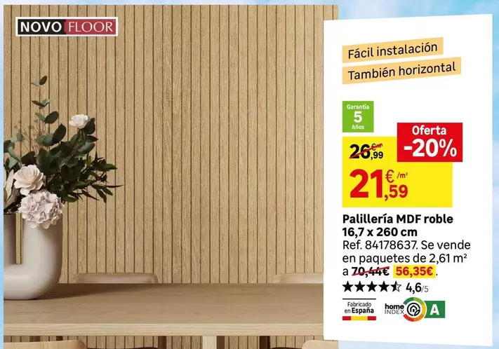 home - Palliteria Mdf Roble