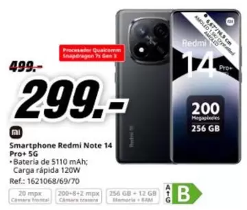 Xiaomi - Smartphone Redmi Note 14 Pro+ 5g