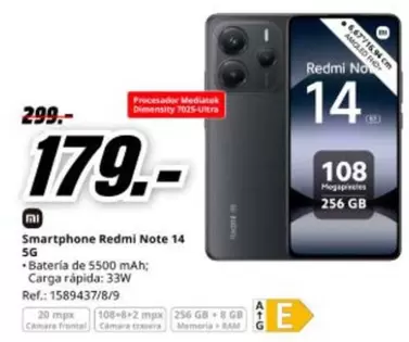 Xiaomi - Smartphone Redmi Note 14 5g